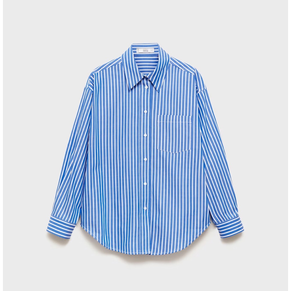 Mango combined stripe shirt
